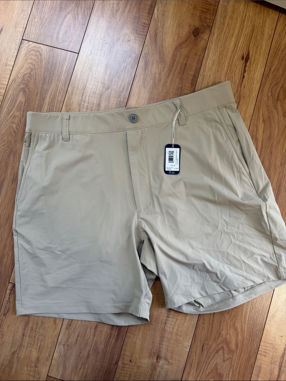 johnnie-O Men's Flat-Front Shorts - Khaki